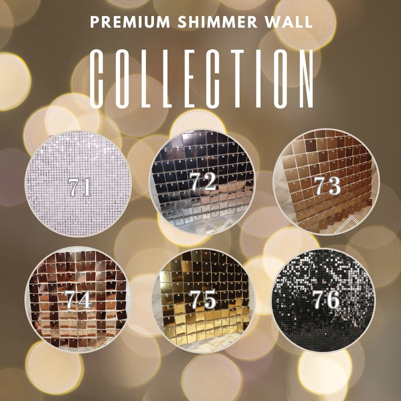 Premium shimmer wall backdrop